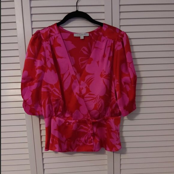 Sugarlips Tops - Sugarlips Top Red/Pink Floral